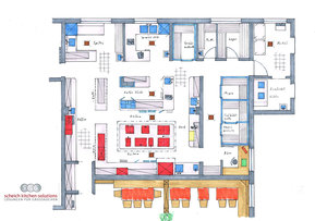 Großküchen Plan von SKS scheich kitchen solutions