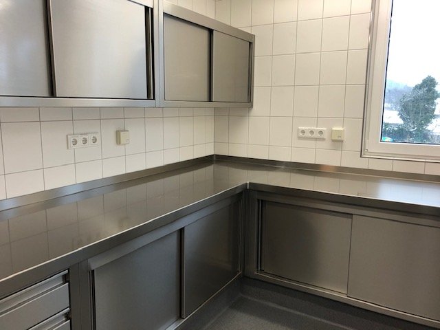  Edelstahl-Tischplatte von SKS scheich kitchen solutions